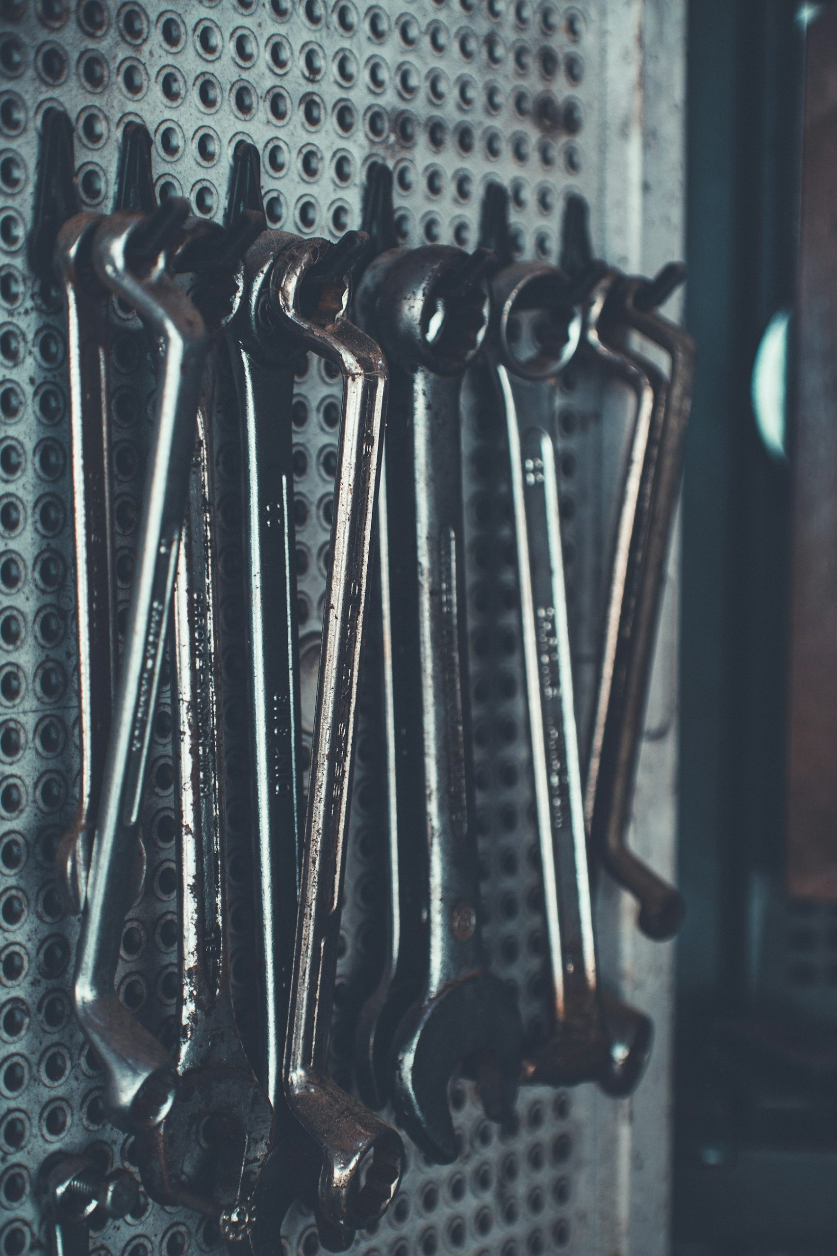 Set of plumbing wrenches